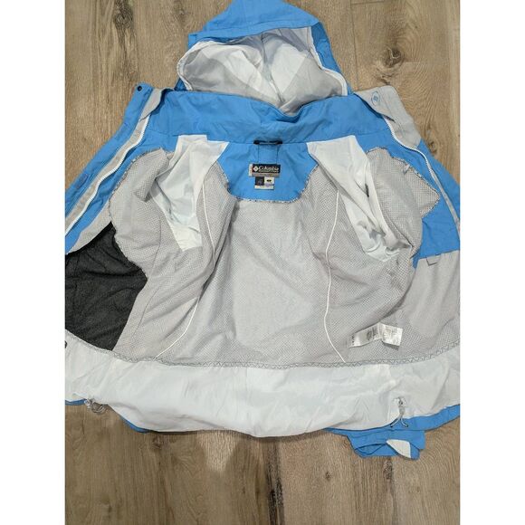 Columbia XCO Women’s Large Interchange 3-in-1 Jacket – Blue – Removable Hood – E - Picture 7 of 16